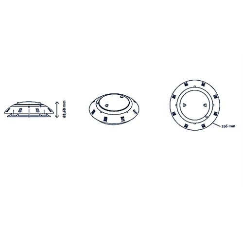 Proyector Plano Led BSV, Proyector Plano Led BSV: PEPLED252B - Blanco